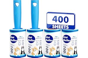 Lint Rollers 400 Sheets Lint Remover for Pet Hair, Couch, Clothes Furniture, and Carpet