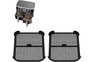 Hivio Air Fryer Splatter Screen, Air Fryer Zubehör Ninja AF400EU/AF451EU Dual AirFryer, Silikon Air Fryer Splatter Guard Schutz für Heizspirale und Ventilator, effektiver Fettspritzschutz