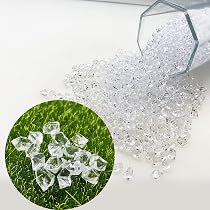 100 Faux Glaçons Transparents En Plastique 19mm - Déco Mariage, Vase, Photo