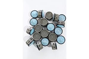 Acetap Plastic Fusion High-Pressure Replacement Water Aerator Tap and Faucet Foam Flow, Blue, Pack of 20