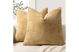ZWJD Lot de 2 Housse Coussin de canapé 40x40 en Chenille Housse de Coussin Douces Cecoration de Maison Coussin Canape Décoratives de Luxe pour Canapé,lit et Salon