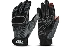 ADM Ultimate Pro-biker Cow Analine Leather Sports Motorcycle Motorbike Full Finger Summer Mountain Bicycle Riding Sports Gloves for men’s 9001 Available In Six Colors