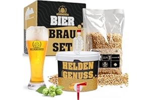 Heldengenuss - Bierbrauset Weizen - 5L Bier - [Echtes Brauerlebnis] - Bier brauen Set Mit Videoanleitung - Bier Geschenke für Männer