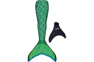 FIN FUN FINFUN Queue DE Sirene Complete Junior, Fille, Vert, L-XL