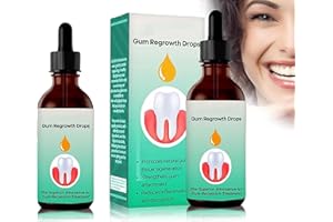 MAFHVV 2023 New Natural Gum Restore Plus Liquid Drops Mouthwash, Gum Regrowth for Receding Gums, Gum Repair Regrowth 2pc