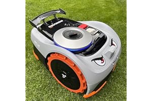 IKSAMY Mähroboter Deko, Worx Tuning - Aufkleber Mähroboter I Mähroboter Spoiler I Heckflosse für Worx M500 Plus, Navimow, Ecovacs Goat G1, Gardena usw. Mähroboter Zubehör (1)
