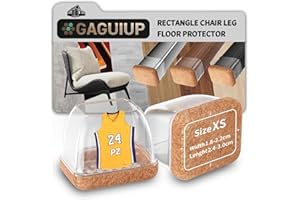 GAGUIUP Protectores rectangulares de Silicona para Patas de Silla, Tapas para Patas de Silla, Protector de pies de Muebles, Fundas para Patas de Mesa de Movimiento Libre, Tapas de Patas de Taburete para