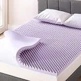 Best Price Mattress 5 cm Yumurta Kasası Hafızalı K&ouml;p&uuml;k Yatak &Uuml;st&uuml; Yatıştırıcı Lavanta İnf&uuml;zyonlu, CertiPUR-US Sertifikalı, Ta