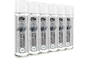 AABCOOLING Home&Office gas Duster Bombe Air Sec 6x500ml Sprays d'Air Comprimé K1, pour le Nettoyage du clavier, Souffleurs à Poussière, Purificateur d'air Comprimé, Dépoussiérants Puissants