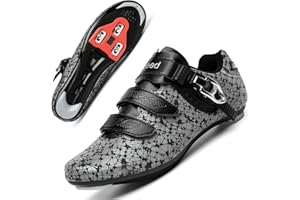 JEVRITE Women Cycling Shoes Road Bike Riding Shoes SPD Indoor Outdoor Cycling Shoes with Look Delta Cleats