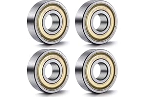 DREAMAUG 4-Pack 608ZZ Skateboard Bearings - 8x22x7mm Double-Sealed Ball Bearings for Longboards, Roller Skates, Skateboards, and Inline Skates（High-Speed Smooth Riding）