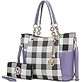 MKF Collection Tote Bag for Women, Handbag Set with Wallet-Top-Handle- Vegan Leather Purse