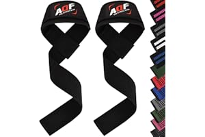 ‎AQF AQF Zughilfen Krafttraining (Gepolstert) | Profi Lifting Straps für Bodybuilding und Weightlifting | Kreuzheben Gurte, Zughilfen Gym Straps | Fitness Zughilfen im Paar für Frauen und Männer