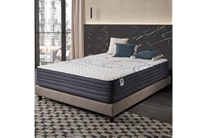 NATURALEX - Matelas PerfectSleep 160x200 - Épais 30 cm - Soutien Mousse à mémoire de Forme - Accueil Blue Latex - Confort Ferme - Respirant - 7 Zones - Réversible - Haute Densité - Fabriqué en Europe