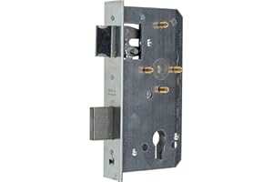 INTRA-TEC Einsteckschloss für Metalltore PZ/W 72/55/8 mit 4 Messinghülsen, Stulp 33x179 für 40 mm - Schlosskästen