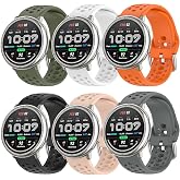 CHULN 6 Pieces Bands Compatible with Amazfit Active 2/Active/Active 3 Premium/Garmin Vivoactive 5/Amazfit GTS/GTS 2/2 Mini,20
