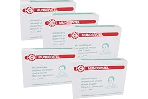 NOBA VERBANDMITTEL Noba Holzspatel Mundspatel Spatel Bastelspatel (Menge: 500 Stück, Klein: 114 x 14 mm)