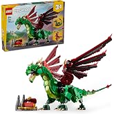 LEGO Creator 3&rsquo;&uuml; 1 Medieval Dragon 31161-9 Years and Above Sea Serpent for Children and the Toy Turning into an Phoenix