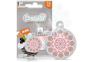 Car Fragrance Inspiration by La Vie est Belle 1X, Air Freshener for Car & Motorhome - Long-Lasting Fragrance, Perfume, Car Room Fragrance, Odour Neutraliser, Cupssy the Car Fragrance Pad