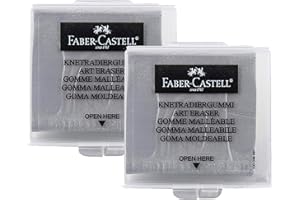 Faber-Castell 10003496 Gomme Mie de Pain Gris (2x Gris)