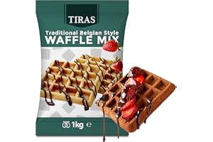 TIRAS Belgian Style Crispy and Tasty Waffle Waffle Mix - 1KG Bag