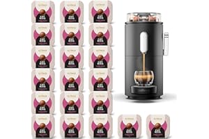 CAFE ROYAL SWITZERLAND PROFESSIONAL Machine à Café CoffeeB Globe Noir 1.3L avec 180 Coffee Balls Lungo Forte - 100% Compostables