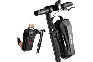 ‎JEEBEL Jeebel 2/3L E Scooter Bag - Handlebar Bag for Electric Scooter Waterproof with Quick Release Frame - Front Pocket for Electric Scooter Xiaomi Mijia/Sedway ES/Ninebot/Folding Bike Eva (2L)