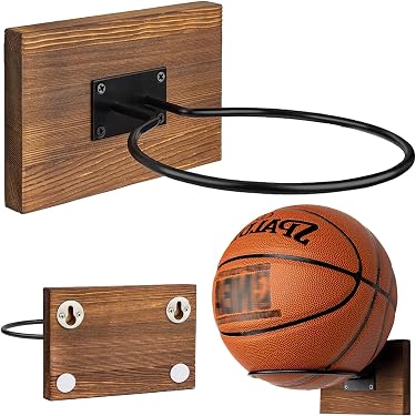 Range-ballons 5 Niveaux En Métal Blanc - Support Pour Ballons De Foot, Basket, Sport