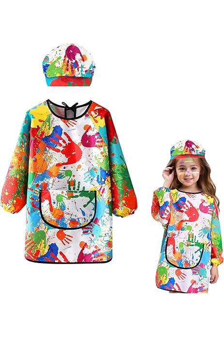 Bata De Arte Para Niños Bata De Pintura Para Niños Impermeable