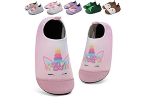 VOLHAL Hausschuhe ​Kinder Junge Mädchen Barfussschuhe Pantoffeln Lauflernschuhe ​Rutschfest ​Kindergarten für Atmungsaktive​Weich Kleinkinder ​Unisex Schuhe