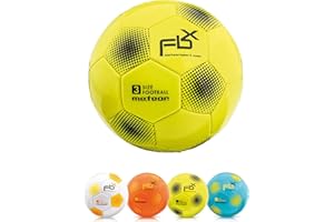 meteor - Football for Kids, Women & Men – Durable Machine-Stitched 32 Panels – Soft Non-Slip Rubber Ball for Indoor Training & Outdoor Matches – Latex Bladder & Butyl Valve