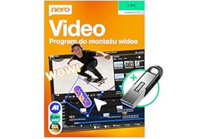 Nero Video 2025 na USB Stick | Program do edycji wideo | 8K | nieograniczona licencja | Windows 11/ 10 / 8 / 7