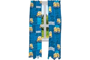 Franco Minions: The Rise of Gru, Kinderzimmer-Fenstervorhänge-Set, 203 x 213 cm