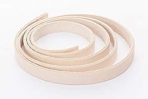 ‎ESNADO esnado Lederband, Lederriemen Flach. 1 Meter. Breite/Farbe: wählbar (Breite: 15 mm, Natur) | ECHTES Leder | pflanzlich gegerbt | Schmuck, Armbänder, Basteln, Dekorieren, DIY, Mittelalter