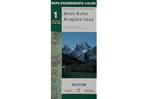 Mapa Excursionista Anso Echo Aragues Jasa 1:40000