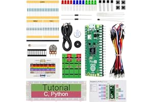 ‎FREENOVE Freenove Basic Starter Kit for Raspberry Pi Pico 2 (Included), Dual Arm Cortex-M33 and Dual Hazard3 RISC-V Microcontroller, 386-Page Detailed Tutorial, 142 Items, 55 Projects, Python C Code