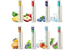 WUNDER ZAHNSTOCHER Wunder Cure-Dents avec Saveur – 80 Cure-Dents Individuels - 8 Saveurs Variées - Idéal pour Rafraîchir l’Haleine et Usage Quotidien