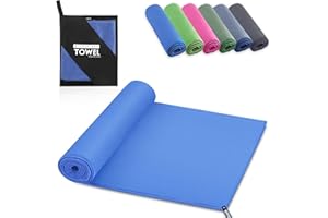 YC Kitchen Asciugamano Palestra 40 * 80cm, A Rapida Traspirazione, Assorbente, Ad Asciugatura Rapida E Leggero, Ideale per La Spiaggia, L'outdoor, Il Fitness, L'escursionismo E I Viaggi