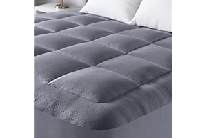 NIAGARA SLEEP SOLUTION Niagara Bambus Matratzen Topper 90x200cm, kühlend, atmungsaktiv für Rückenschmerz-Linderung, Tiefe Taschen für 20-50 cm Matratzen, Grau