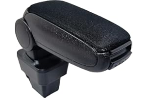 AUTOBITS Armlehne Fahrzeugspezifisch kompatibel mit Opel Astra H 2004-2010 Schwarz Auto Mittelarmlehne mit Staufach Hochwertig Passgenau