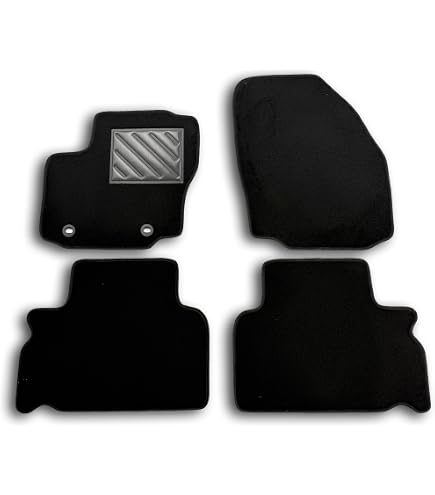Tappetini Auto DHCarMats Per Ford S-Max 5 Posti (2006-2015) | Kit Completo Anteriore E Posteriore In Moquette | Antiscivolo