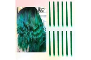 ‎BARSDAR 12 Stück Farbige Haarverlängerungen, BARSDAR Highlights 21 Zoll Glattes langes Haarteile Haarsträhnen Zum Einklipsen Farbiger Clip in Haarverlängerungen Extensions Bunt für Kinder Frauen