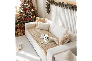 LiveGo Grube pokrowce na sofy, zmywalny, miękki, puszysty ochraniacz na kanapę dla zwierząt domowych, antypoślizgowy pokrowiec na kanapę dla 2-, 3-, 4-osobowej sofy, ochraniacz na meble do salonu,