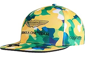 Aston Martin Gorra de béisbol Formula One Team 2023 - Team Fernando Alonso edición especial del GP de Brasil, producto oficial verde/blanco/amarillo