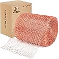 Copper Mesh,5" X 33 Feet,100% Pure Copper Mesh Roll Knit Copper Mesh,Gap Blocker for Building Hole,Protect Saplings&Seeds,Barbecue Grill Clean,Fill Fabric DIY (copper-10M)