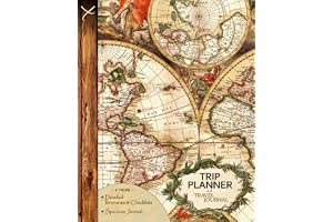 Trip Planner and Travel Journal: Vacation Planner & Diary for 4 Trips, with Checklists, Itinerary & more [ Softback Notebook