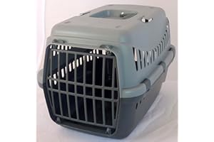 Coingallery Urban Living Pet Carrier Seatbelt Holder Carry Handle Small Animal Transporter Green Grey Pink (Grey)