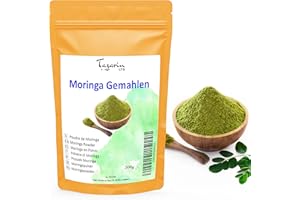 TAZARIN LTD 500g Poudre de Moringa PREMIUM PLUS - Feuilles de Moringa en Poudre - Nutritive - 100% Naturel, Pur et Sans Additifs - TazarinLtd