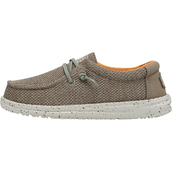 Hey Dude Wally Youth – Chaussures Enfant Toile Légères Et Confortables, Semelle Mousse, Idéales Pour Garçons Actifs
