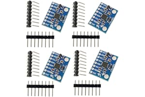 JZK 4 x GY-521 MPU-6050 6DOF moduł 3-osiowy żyroskop + 3-osiowy czujnik przyspieszenia, akcelerometr, czujnik nachylenia do Raspberry Pi i projektów Arduino
